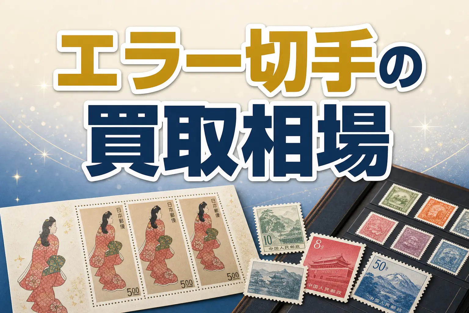 エラー切手とは?高く売れる種類と買取相場を解説